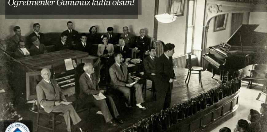 1948 akademik yılı açılışından bir kare...