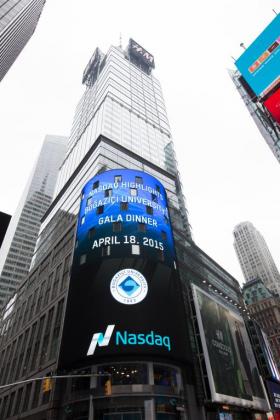 Nasdaq ziyaretinde borsanın gündemini Boğaziçi Üniversitesi belirledi.