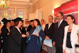 Törene BÜYEM Yürütme Kurulu Başkanı Prof. Dr. Taner Bilgiç, BÜYEM Müdürü Tamer Atabarut ve programın akademik koordinatörü Prof. Dr. Meltem Özturan katıldı