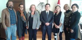 Bodrum'da İnsanca Yaşam Derneği'nin yönetim kadrosu